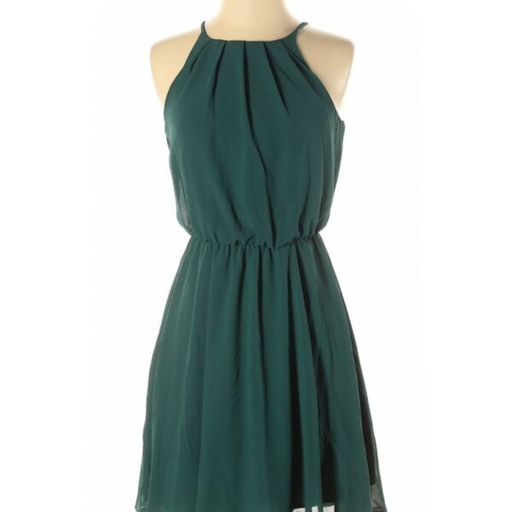 Blue Rain halter dress